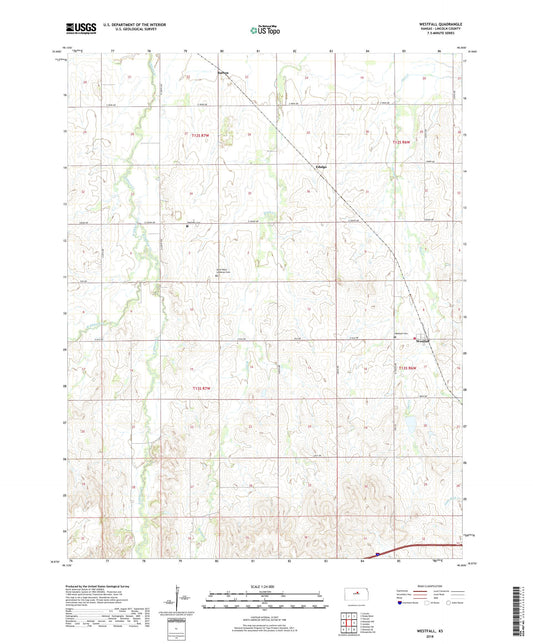 Westfall Kansas US Topo Map Image