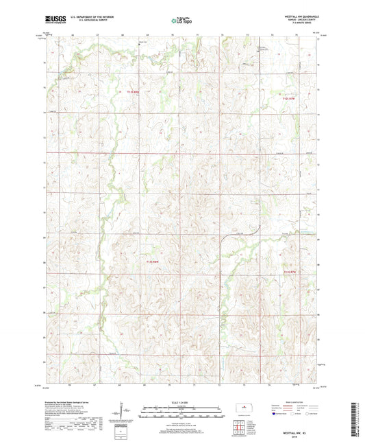 Westfall NW Kansas US Topo Map Image