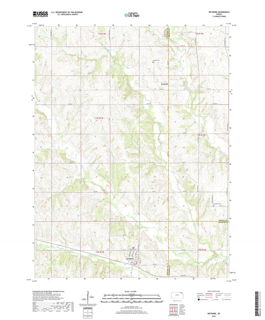 Wetmore Kansas US Topo Map Image