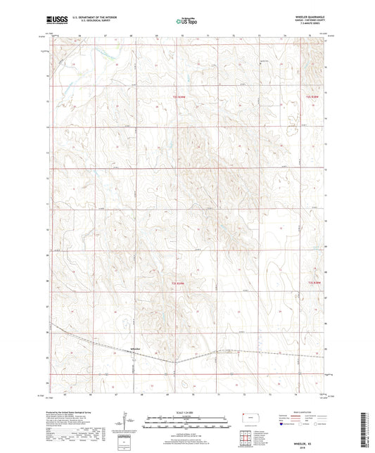 Wheeler Kansas US Topo Map Image