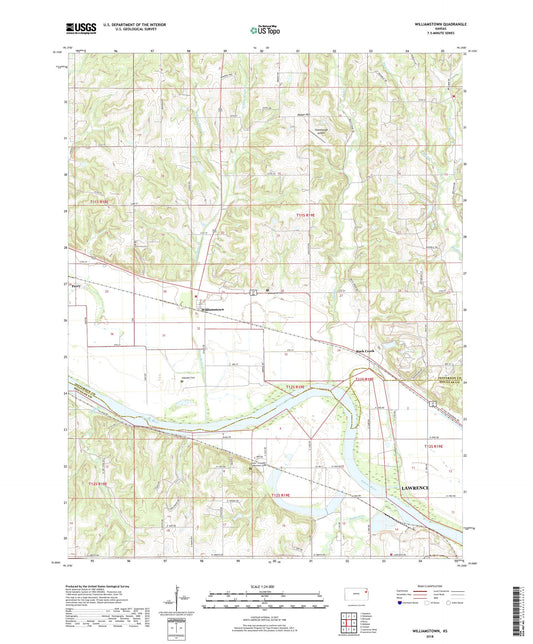 Williamstown Kansas US Topo Map Image