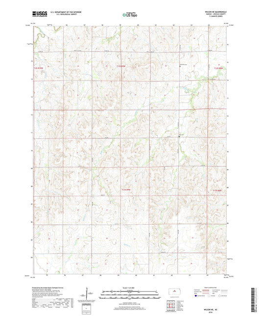 Wilson NE Kansas US Topo Map Image