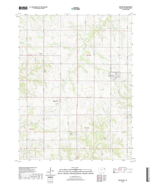 Winchester Kansas US Topo Map Image