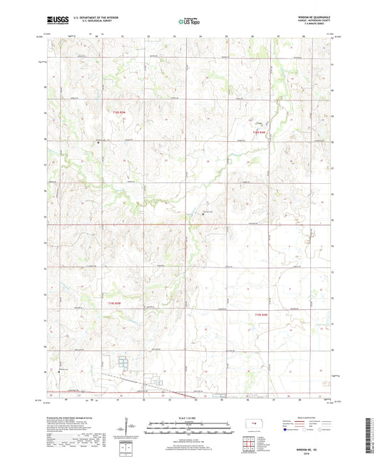 Windom NE Kansas US Topo Map Image