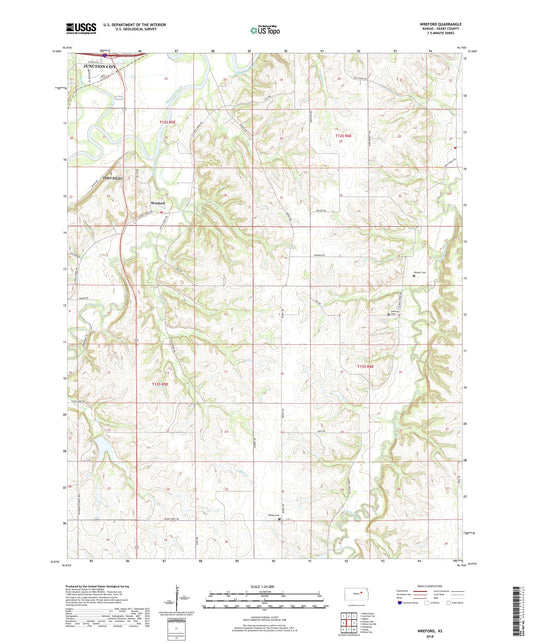 Wreford Kansas US Topo Map Image