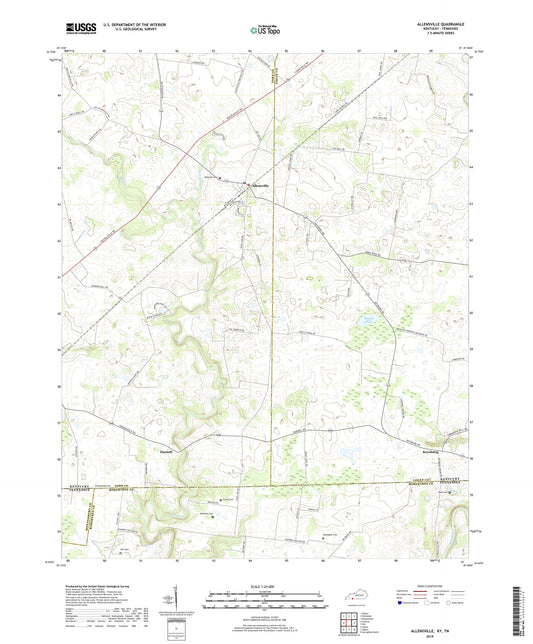 Allensville Kentucky US Topo Map Image