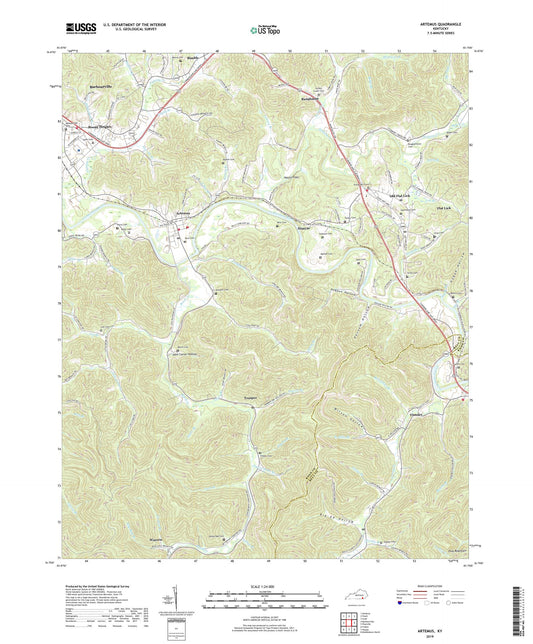 Artemus Kentucky US Topo Map Image