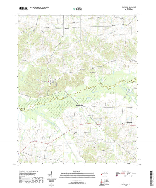 Blandville Kentucky US Topo Map Image