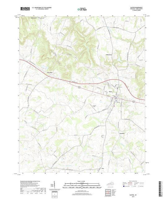 Elkton Kentucky US Topo Map Image