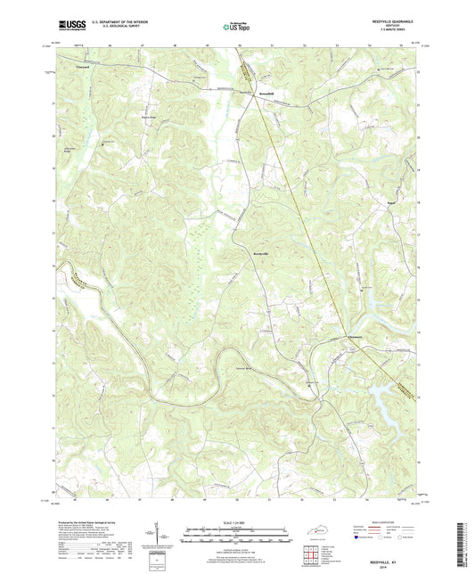 Reedyville Kentucky US Topo Map Image