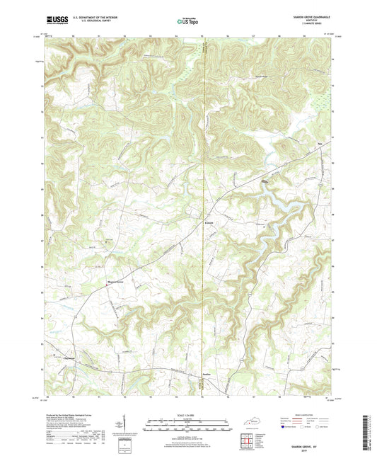 Sharon Grove Kentucky US Topo Map Image