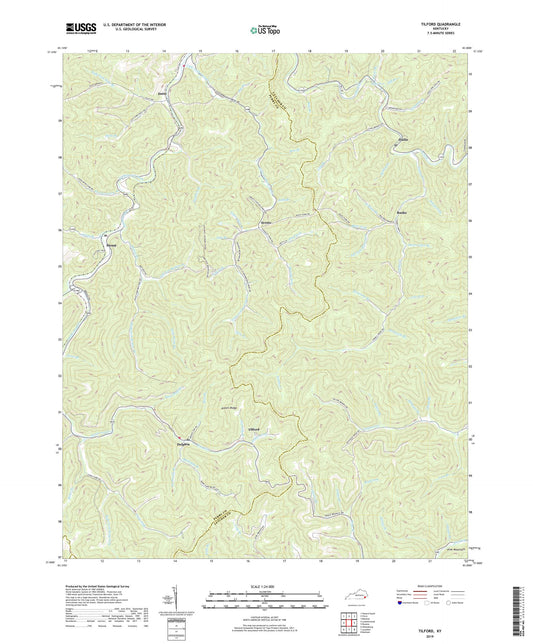 Tilford Kentucky US Topo Map Image
