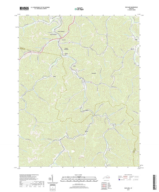 Wayland Kentucky US Topo Map Image