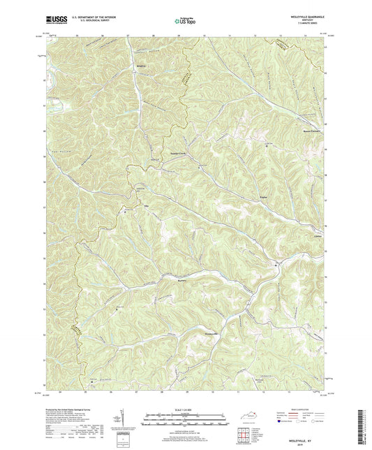 Wesleyville Kentucky US Topo Map Image