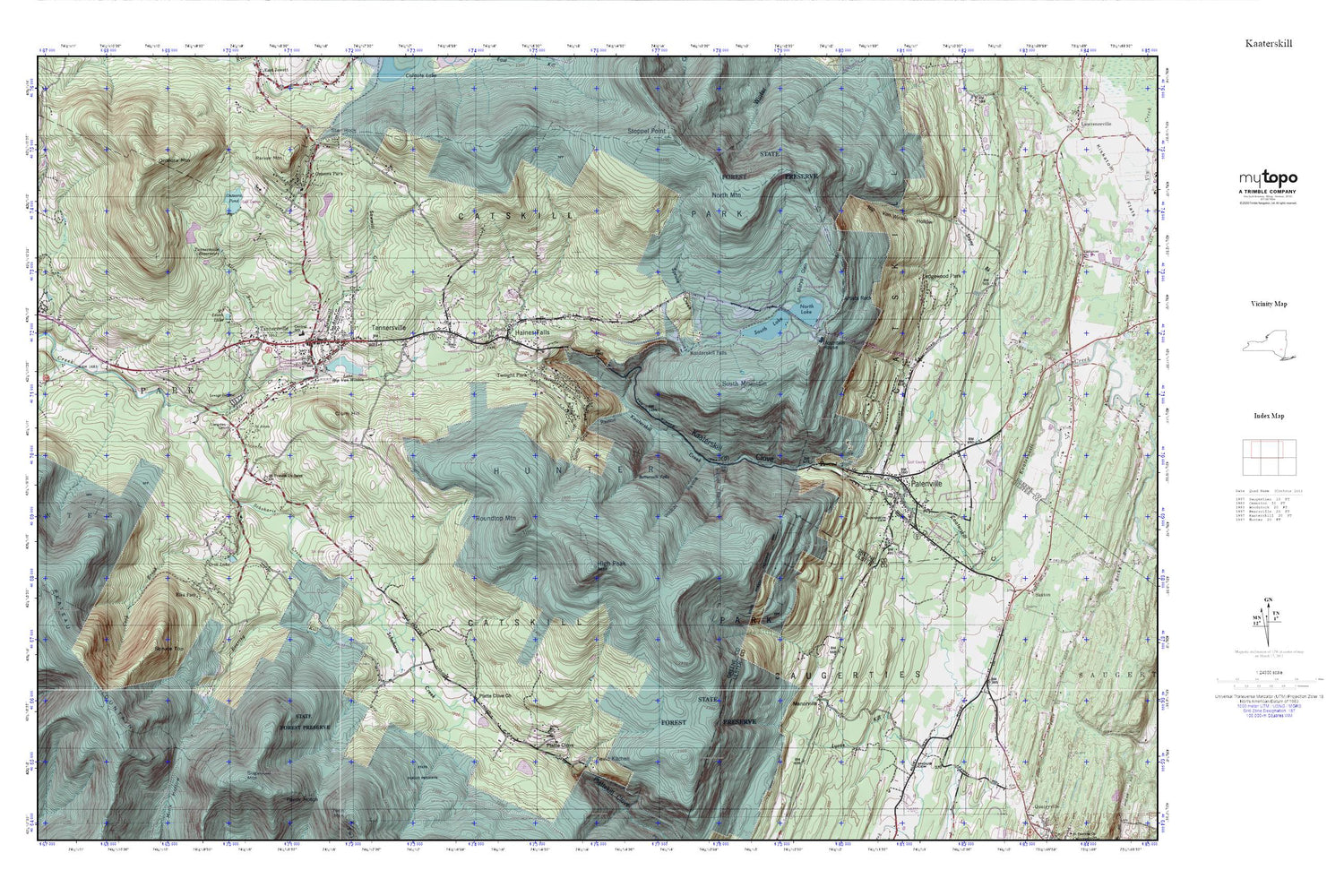 Kaaterskill MyTopo Explorer Series Map Image