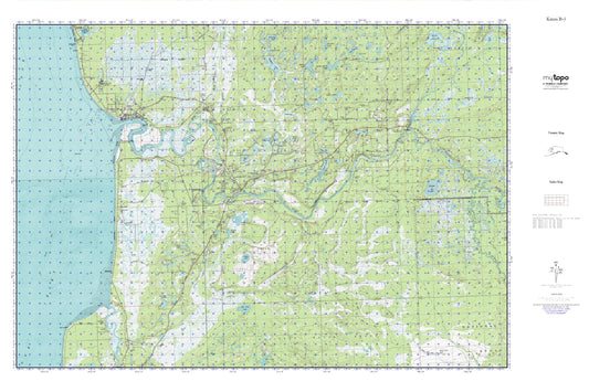 Kenai B-3 MyTopo Explorer Series Map Image