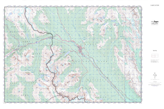 Lake Louise MyTopo Explorer Series Map Image