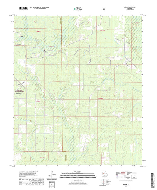 Afeman Louisiana US Topo Map Image