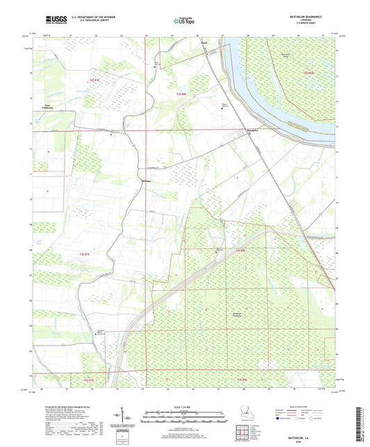 Batchelor Louisiana US Topo Map Image