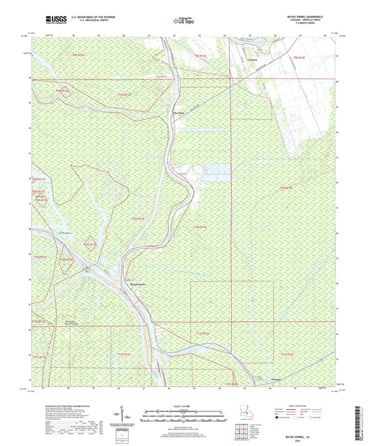 Bayou Sorrel Louisiana US Topo Map Image