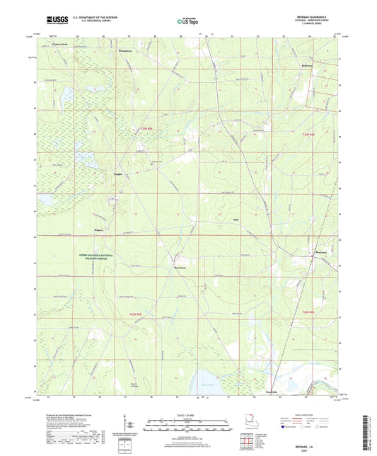 Beekman Louisiana US Topo Map Image
