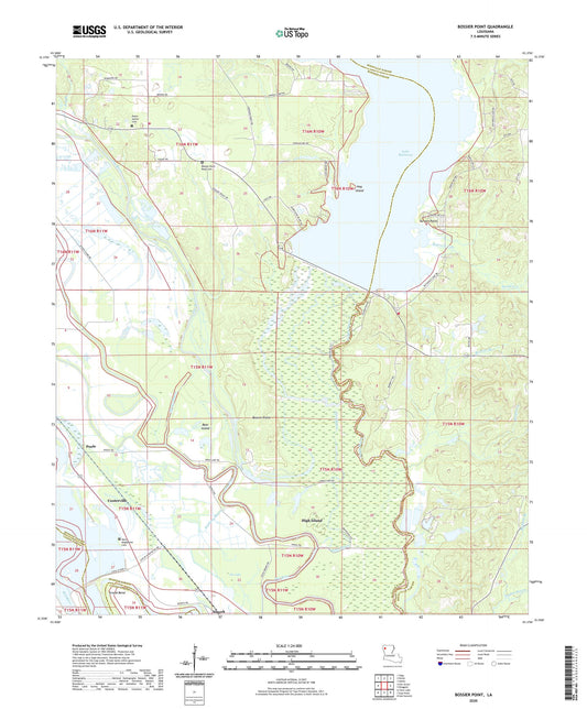 Bossier Point Louisiana US Topo Map Image