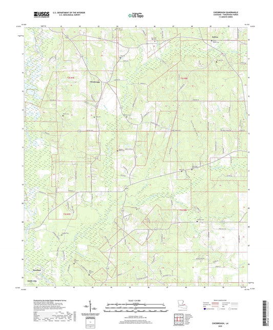 Chesbrough Louisiana US Topo Map Image