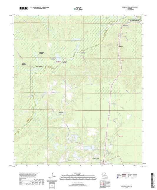 Cocodrie Lake Louisiana US Topo Map Image