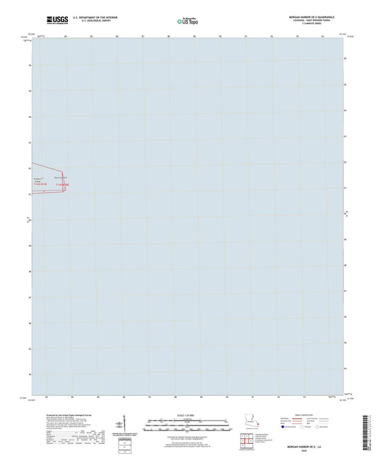 Morgan Harbor OE E Louisiana US Topo Map Image