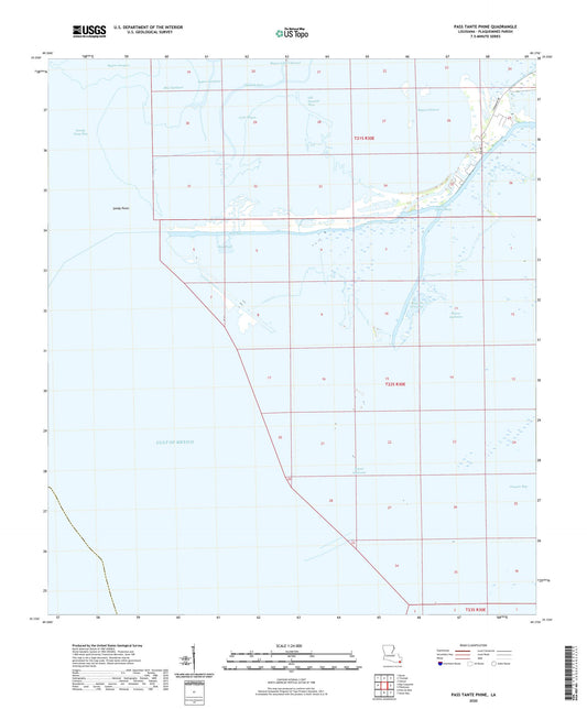 Pass Tante Phine Louisiana US Topo Map Image