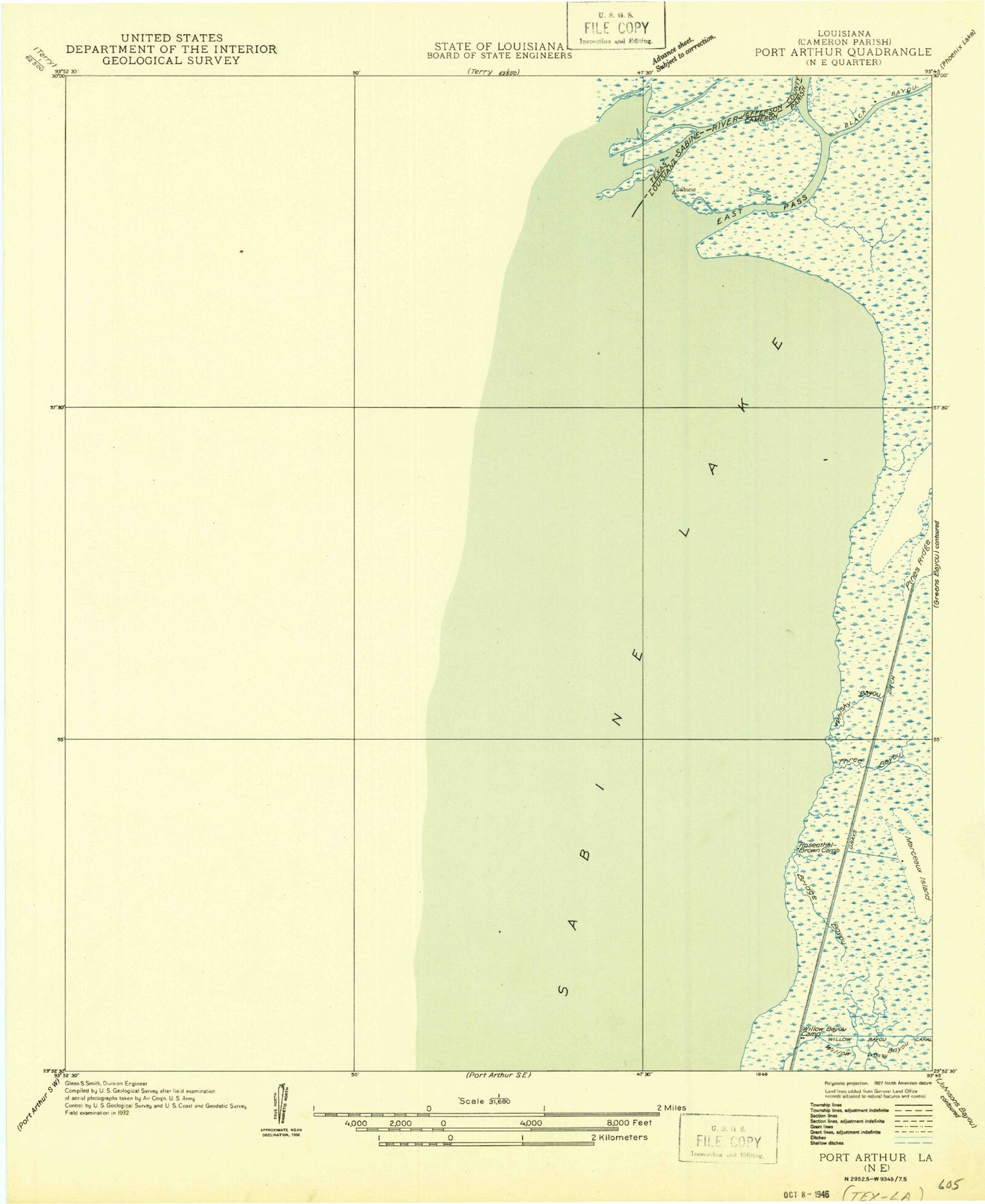 Classic USGS West of Greens Bayou Texas 7.5'x7.5' Topo Map Image