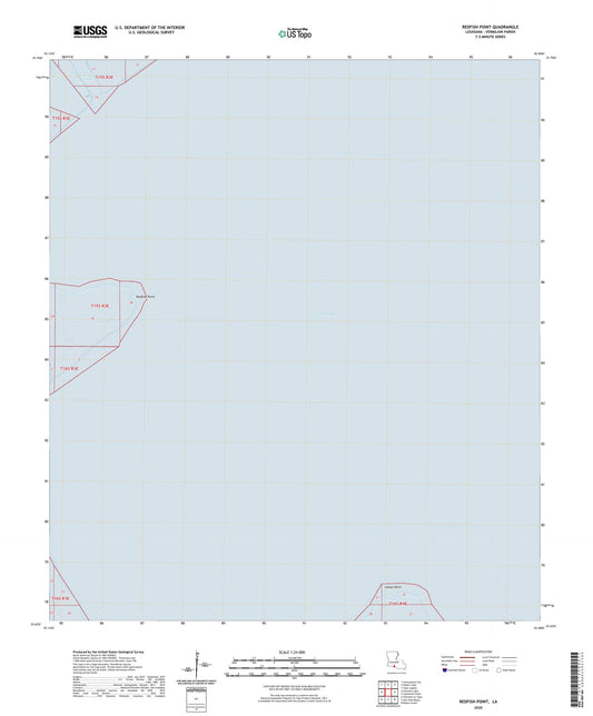 Redfish Point Louisiana US Topo Map Image