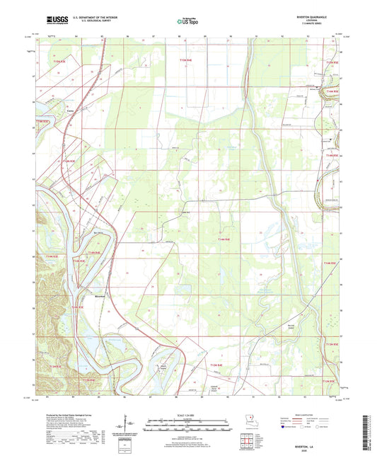 Riverton Louisiana US Topo Map Image