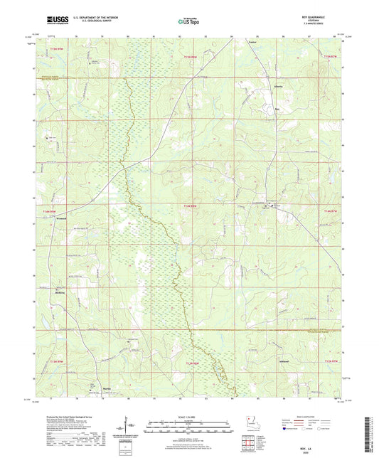 Roy Louisiana US Topo Map Image