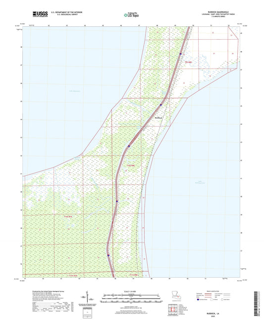 Ruddock Louisiana US Topo Map Image