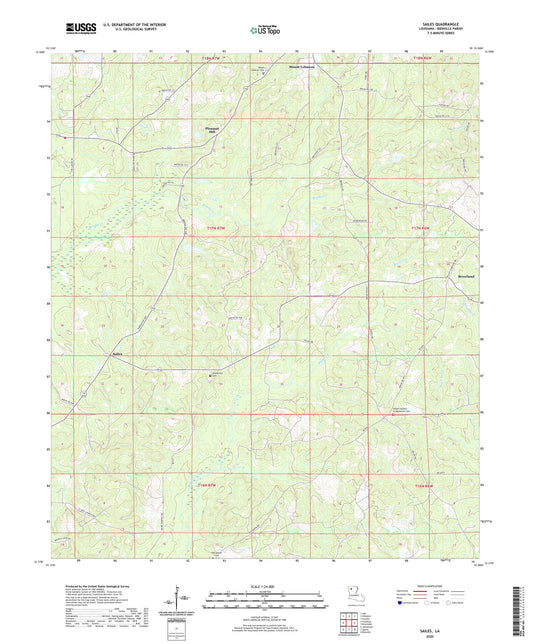 Sailes Louisiana US Topo Map Image