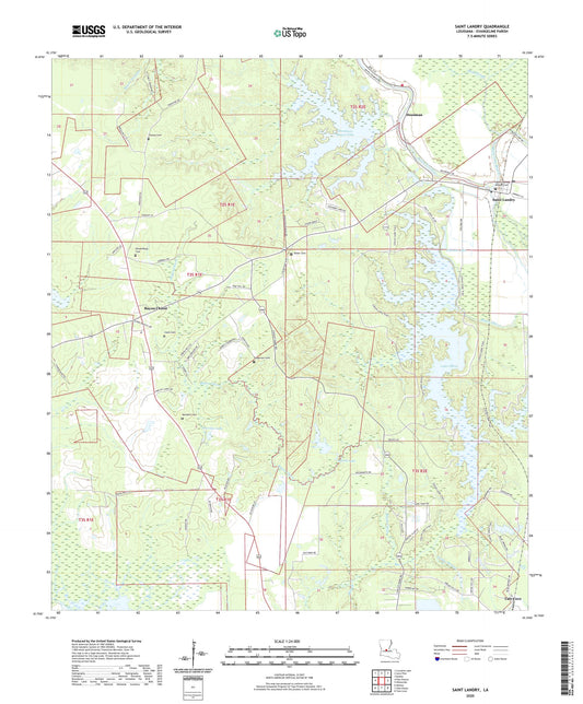 Saint Landry Louisiana US Topo Map Image