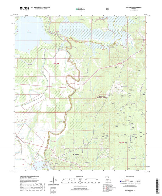 Saint Maurice Louisiana US Topo Map Image