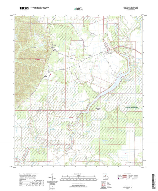 Sicily Island Louisiana US Topo Map Image