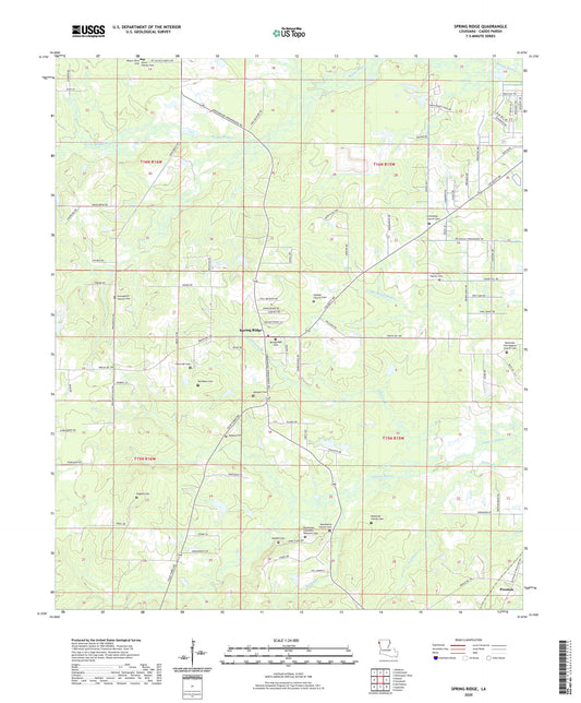 Spring Ridge Louisiana US Topo Map Image