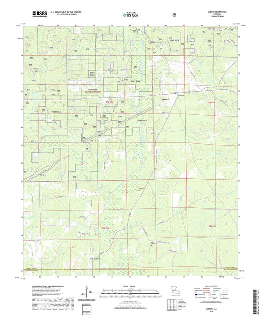 Sugrue Louisiana US Topo Map Image