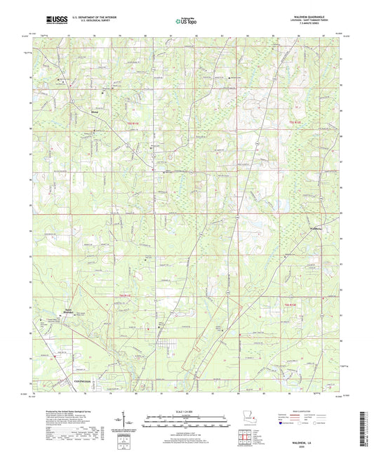 Waldheim Louisiana US Topo Map Image
