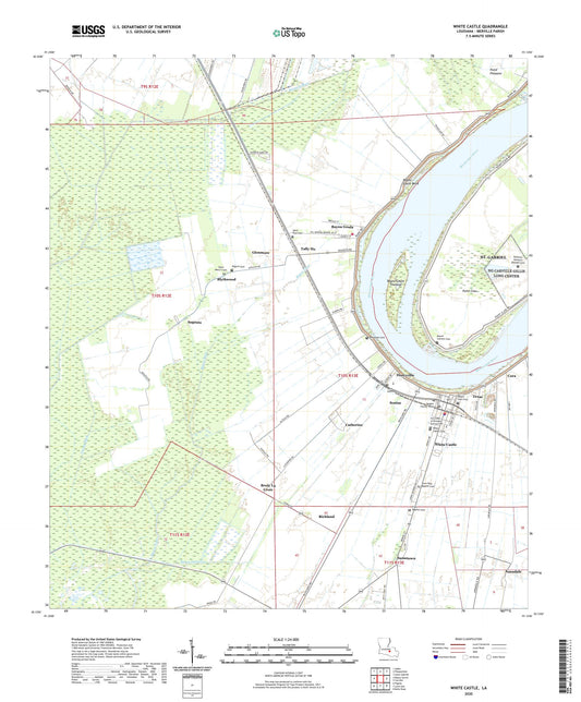 White Castle Louisiana US Topo Map Image