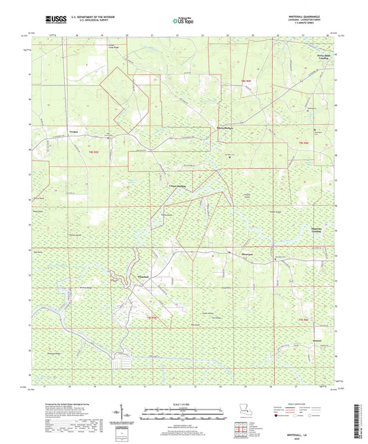 Whitehall Louisiana US Topo Map Image