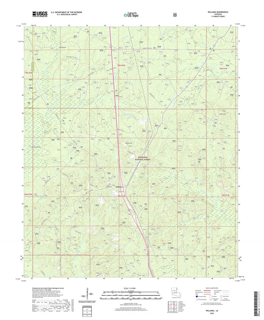 Williana Louisiana US Topo Map Image