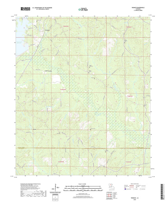 Womack Louisiana US Topo Map Image