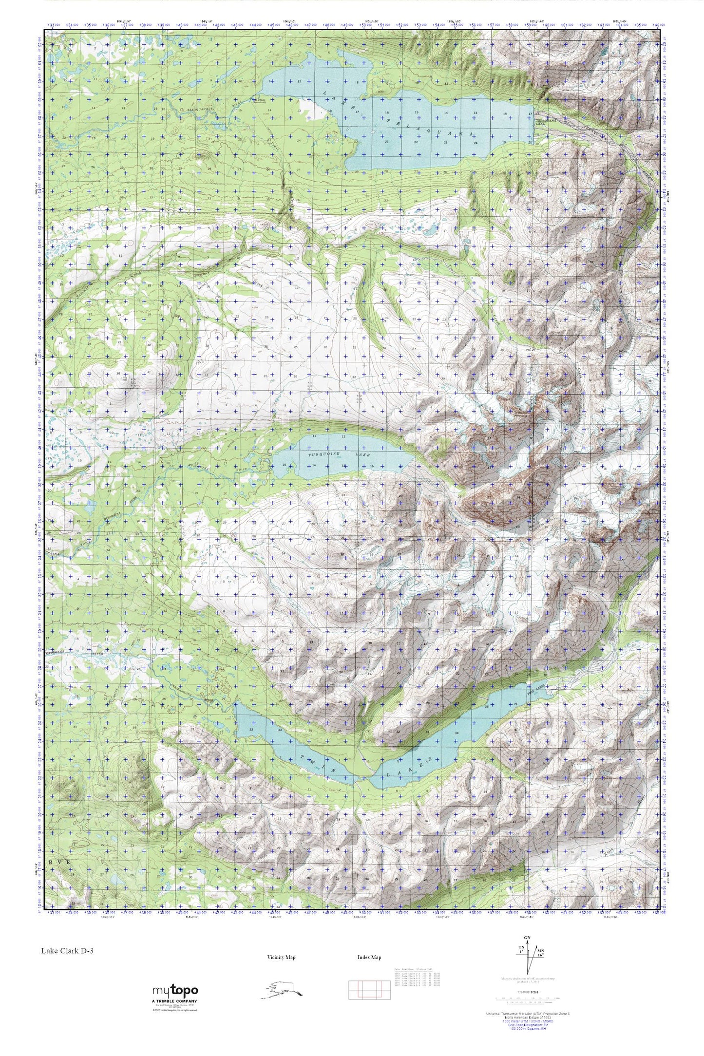 Lake Clark MyTopo Explorer Series Map Image