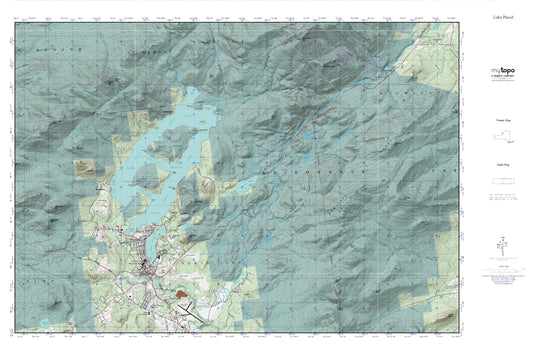 Lake Placid MyTopo Explorer Series Map Image