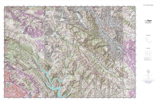 Las Trampas Ridge MyTopo Explorer Series Map Image