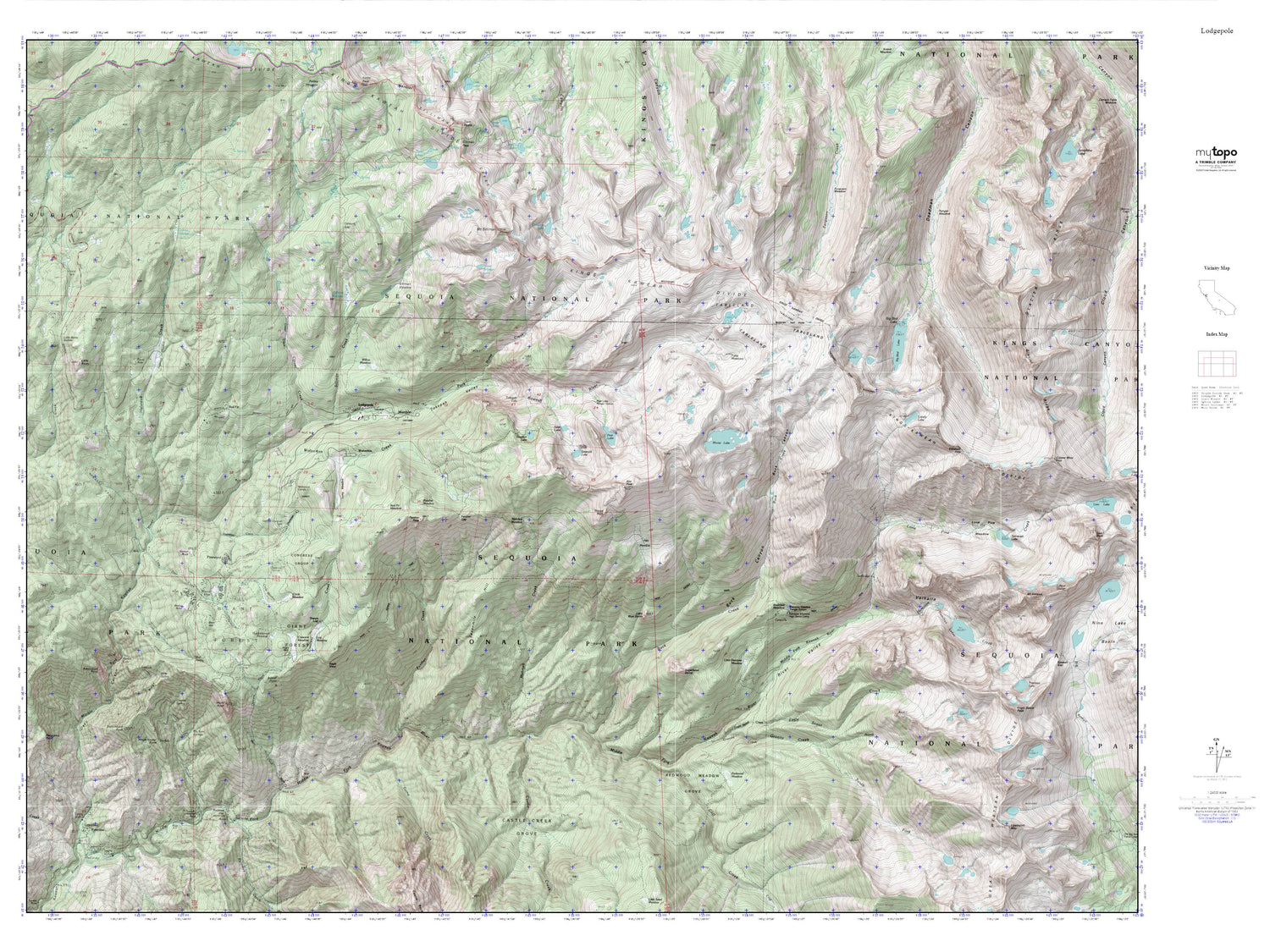Lodgepole MyTopo Explorer Series Map Image